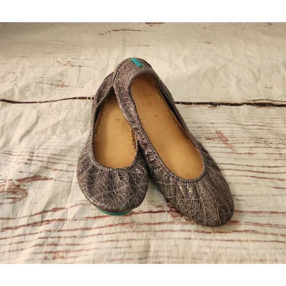 Tieks Shoes - Tieks Slate Gray‎ Croc Size 7